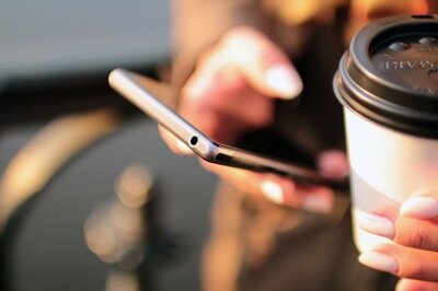 mobile HRMS security - cellphone and coffee