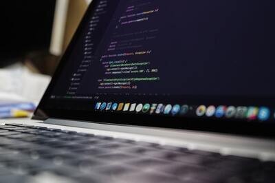 open source hrms - code on laptop